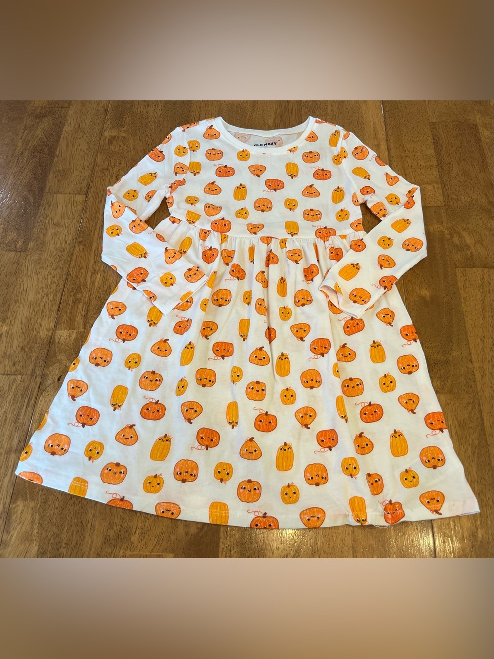 Pumpkin Halloween Dress Old Navy Girl's 5T Long Sleeves Pullover Fall Wear